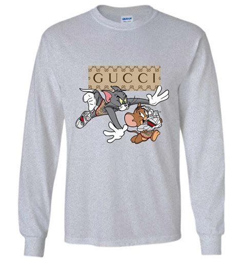 gucci x tom and jerry|gucci t-shirt oversized.